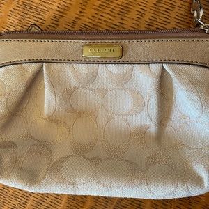 Gold Coach Wristlet